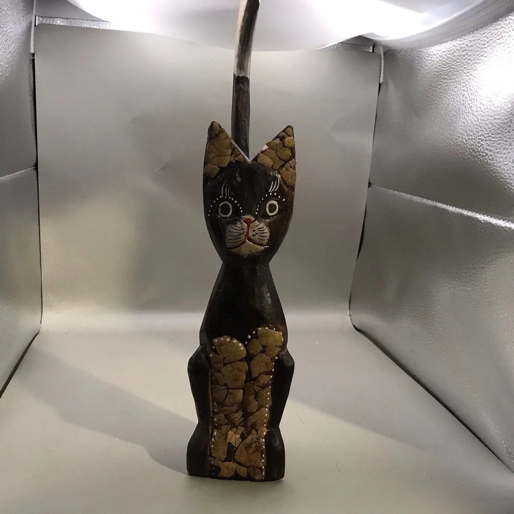 Hand Painted‎ Wooden Kitty 13